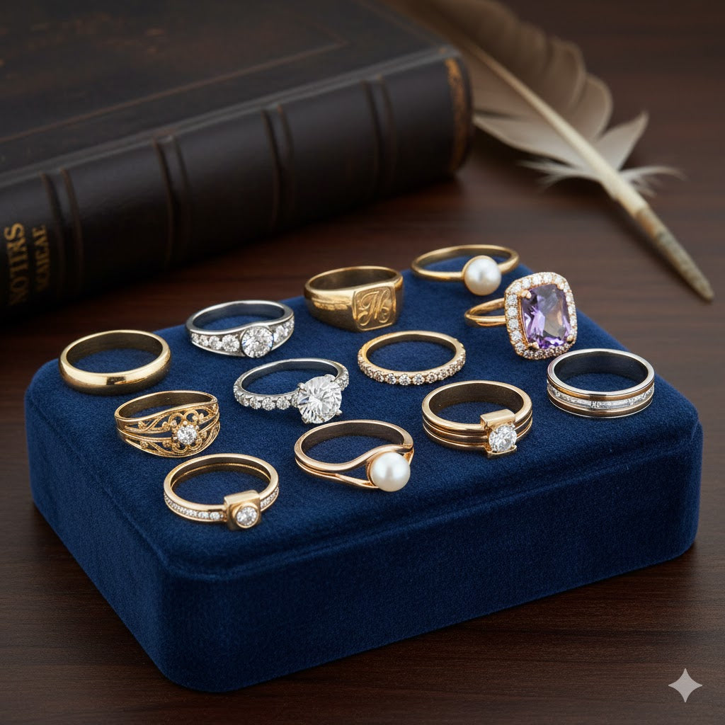Types of gold jewellery rings