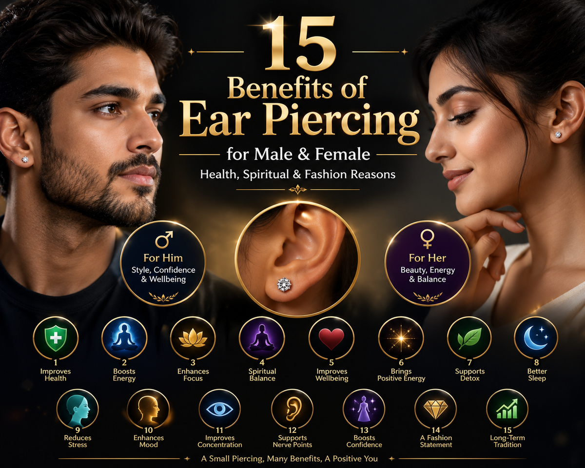 Benefits of Ear Piercing for Male & Female