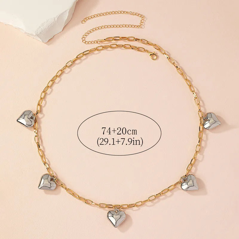 Heart Charm Waist Chain for Women