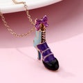 Kid's Girl Cinderella Sandal Chain Pendant Necklace