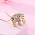 Kid's Girl Golden Elephant Shape Alloy Plated Necklace