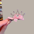 Kids Princess Rhinestone Three Drops of Water Hair Clip