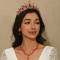 Queen’s Red Crystal crown & Jewelry Set
