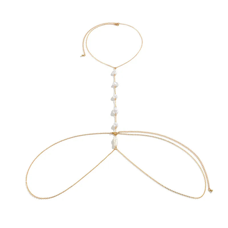 Women’s Artificial Pearl Body Necklace